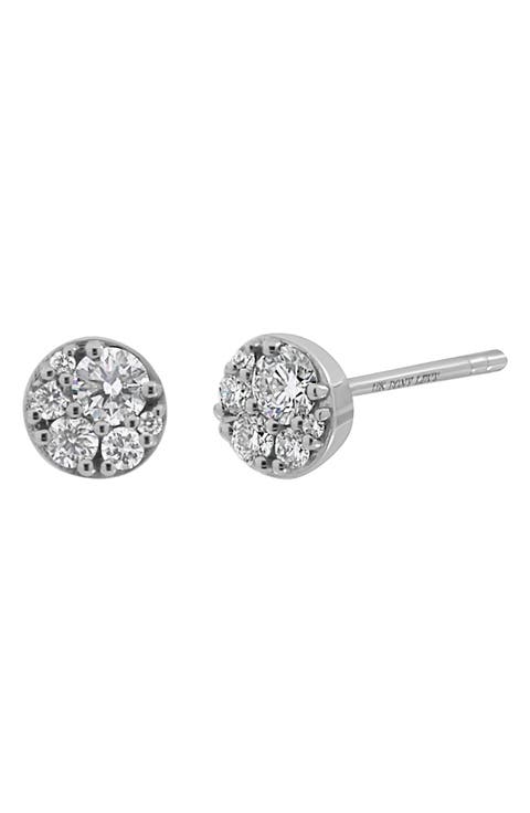 Mika 18K White Gold Diamond Round Stud Earrings - 0.32ct. (Nordstrom Exclusive)
