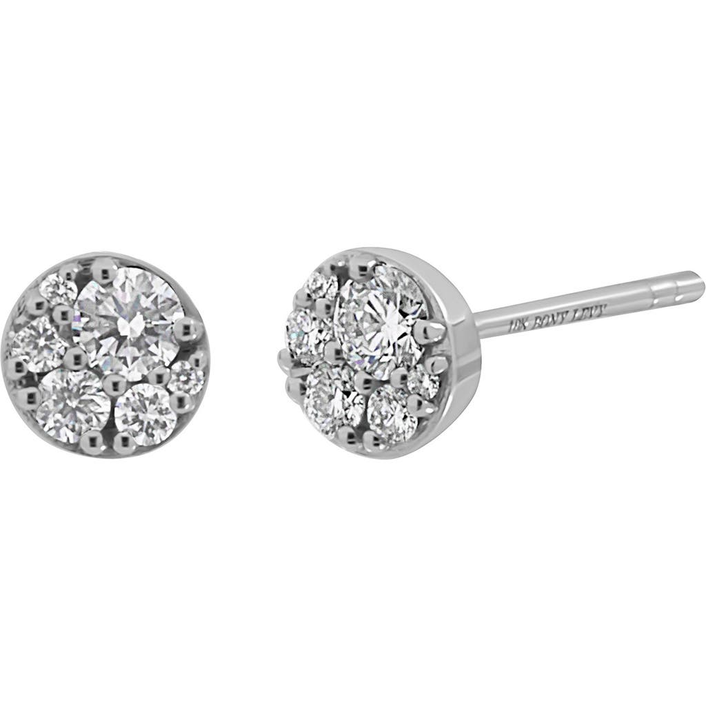 Bony Levy Mika 18k White Gold Diamond Round Stud Earrings In 18k White Gold