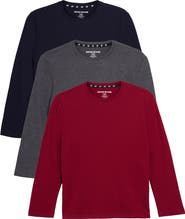 XRAY Kids' 3-Pack Long Sleeve Cotton T-Shirts