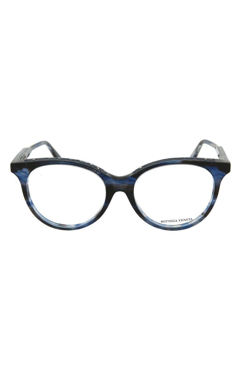 Bottega Veneta 54mm Round Optical Frames, Main, color,