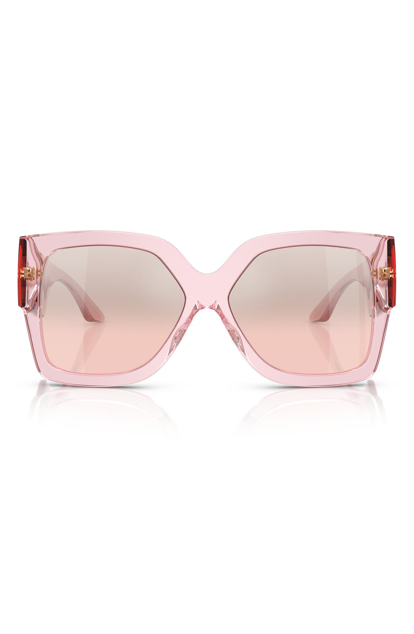 selected TRANSPARENT PINK / LIGHT PINK MIRROR SILVER GRAD
