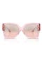 selected Transparent Pink / Light Pink Mirror Silver Grad