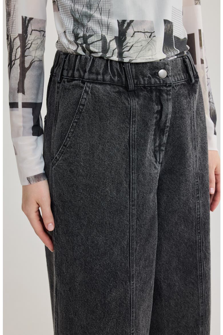 Liv Cocoon Denim Jeans, Alternate, color, Black