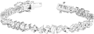 Aurate New York Lab Grown White Sapphire Mixed Shape Tennis Bracelet