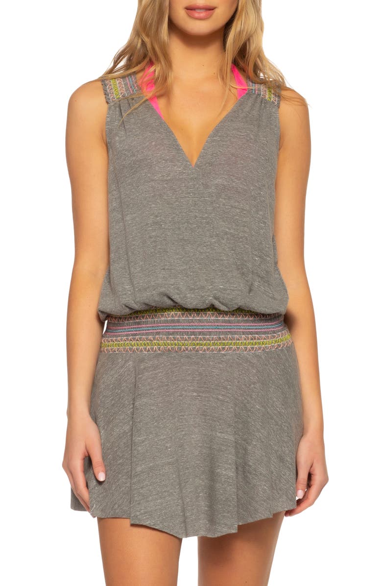 Soluna Malibu Cover-Up Minidress, Main, color,