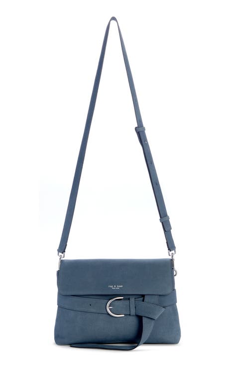 Lexington Flap Suede Crossbody Bag