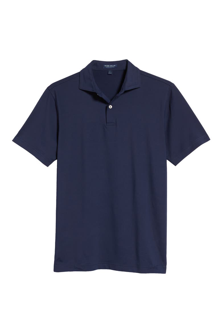 Crown Crafted Solid Short Sleeve Performance Polo, Alternate, color, NAVY
