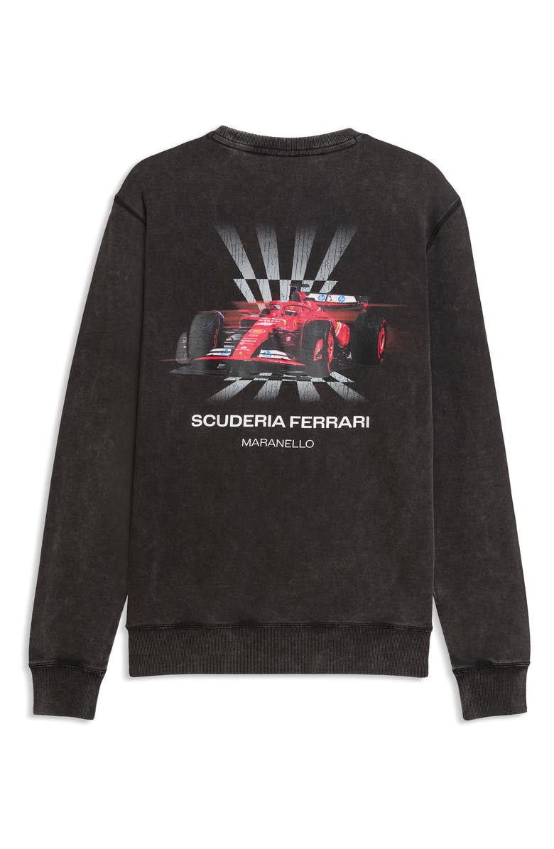 PUMA Ferrari Graphic Sweatshirt, Alternate, color, Puma Black