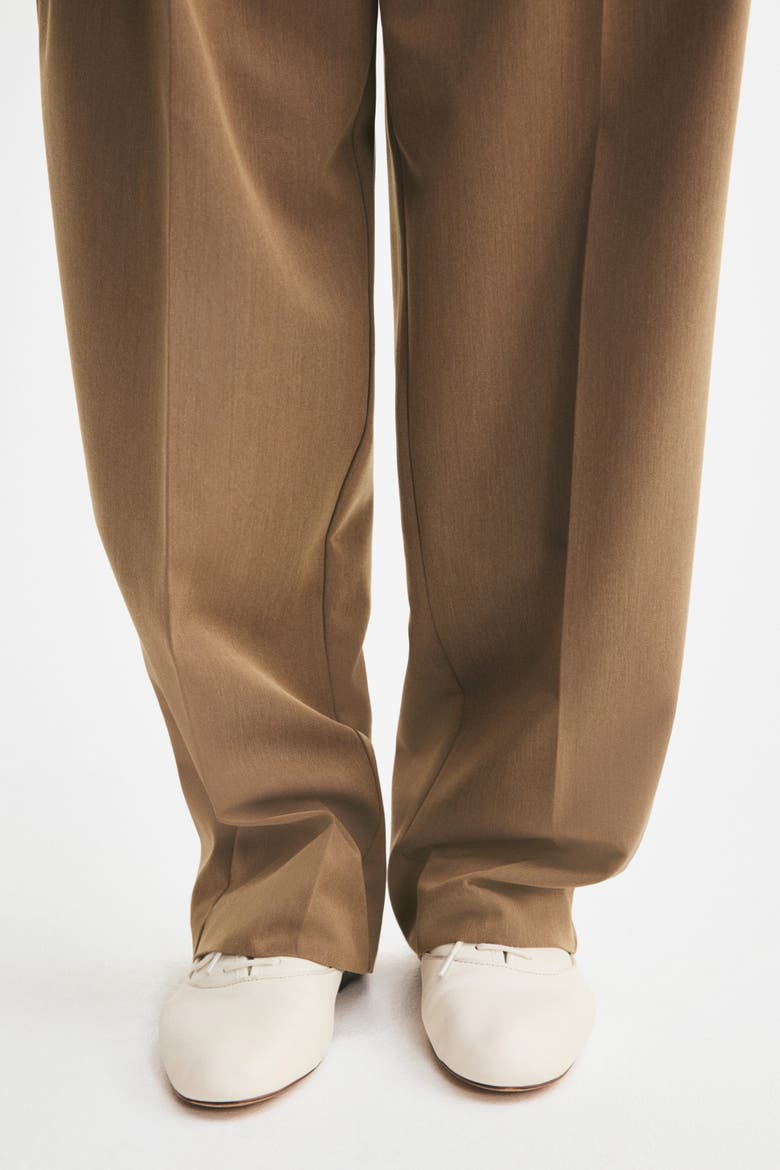 Twill Dress Pants, Alternate, color, Dark beige