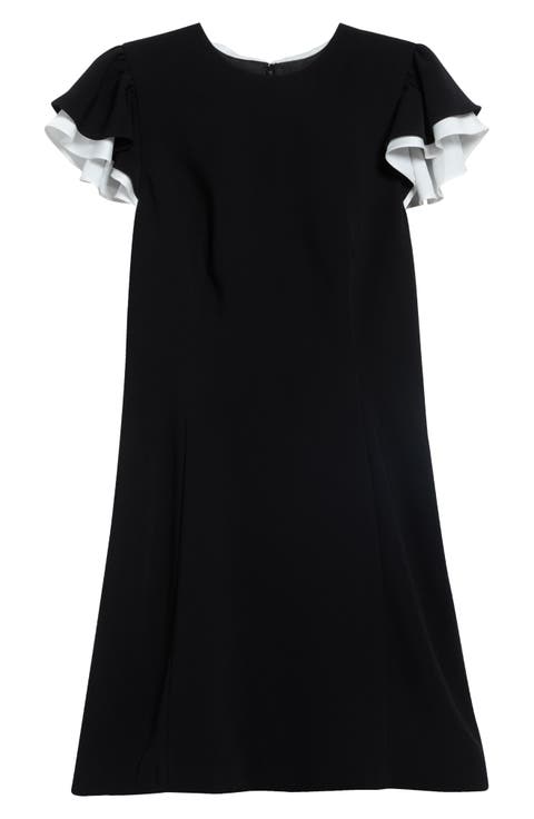 Sarya Flounce Sleeve Dress