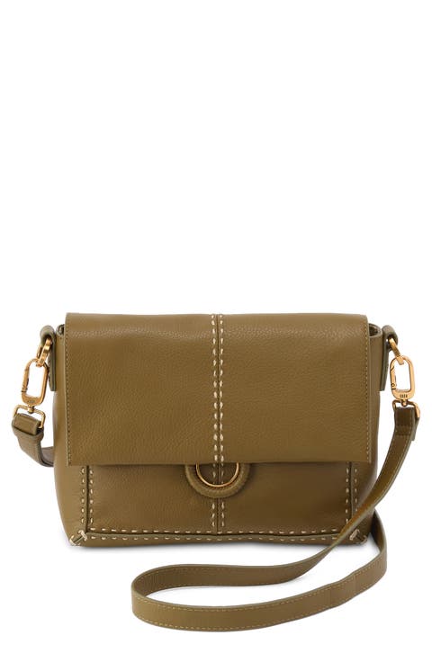 Austin Flap Leather Crossbody Bag