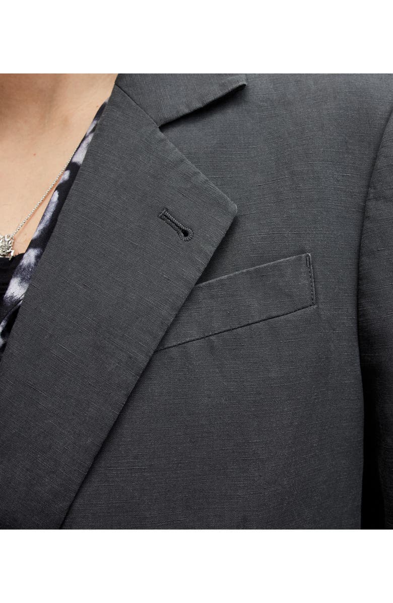 AllSaints Tansey Double Breasted Blazer, Alternate, color, Slate Grey