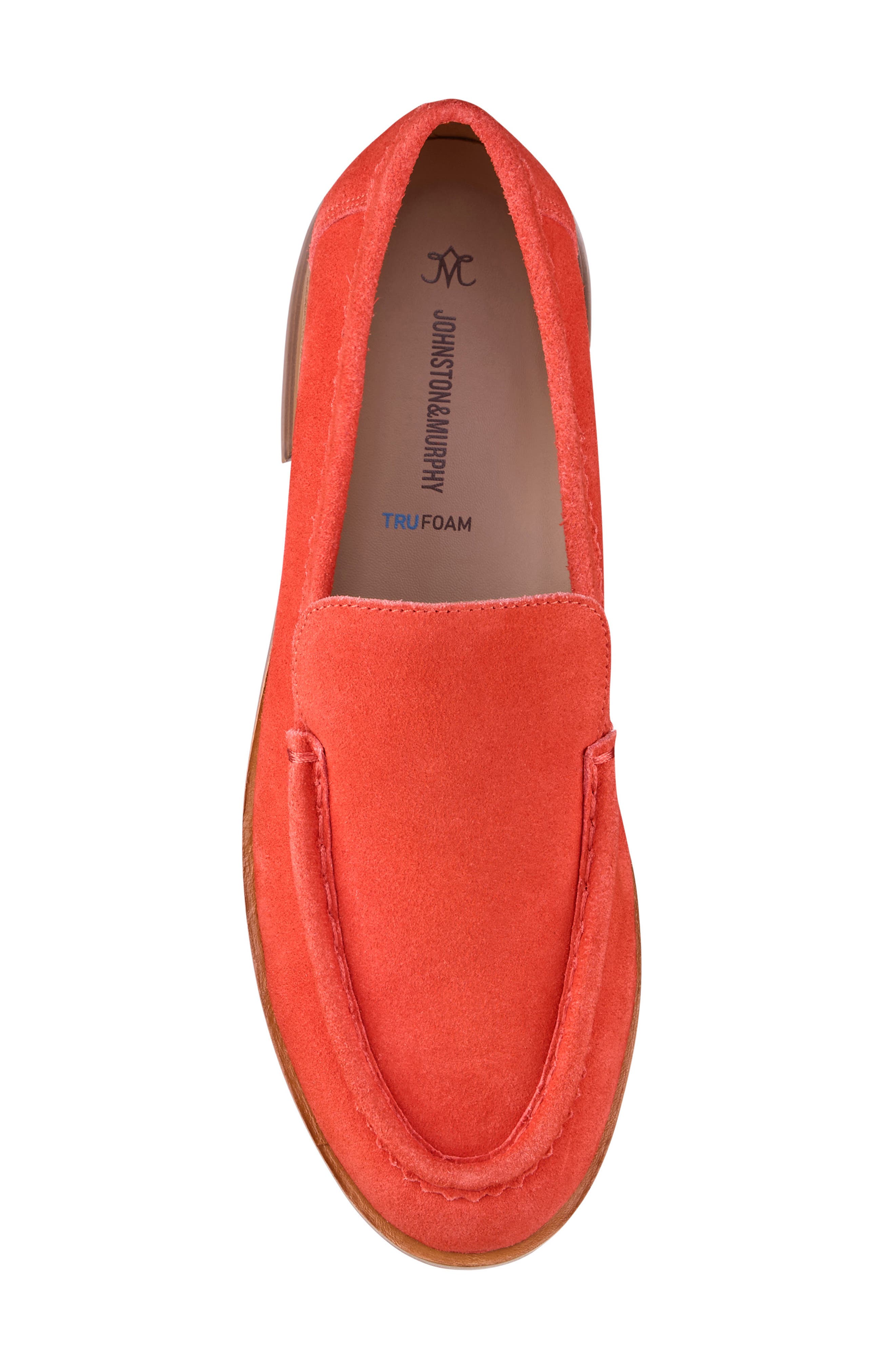 Johnston 
Murphy Gillian Suede Loafer, Alternate, color, Coral Suede