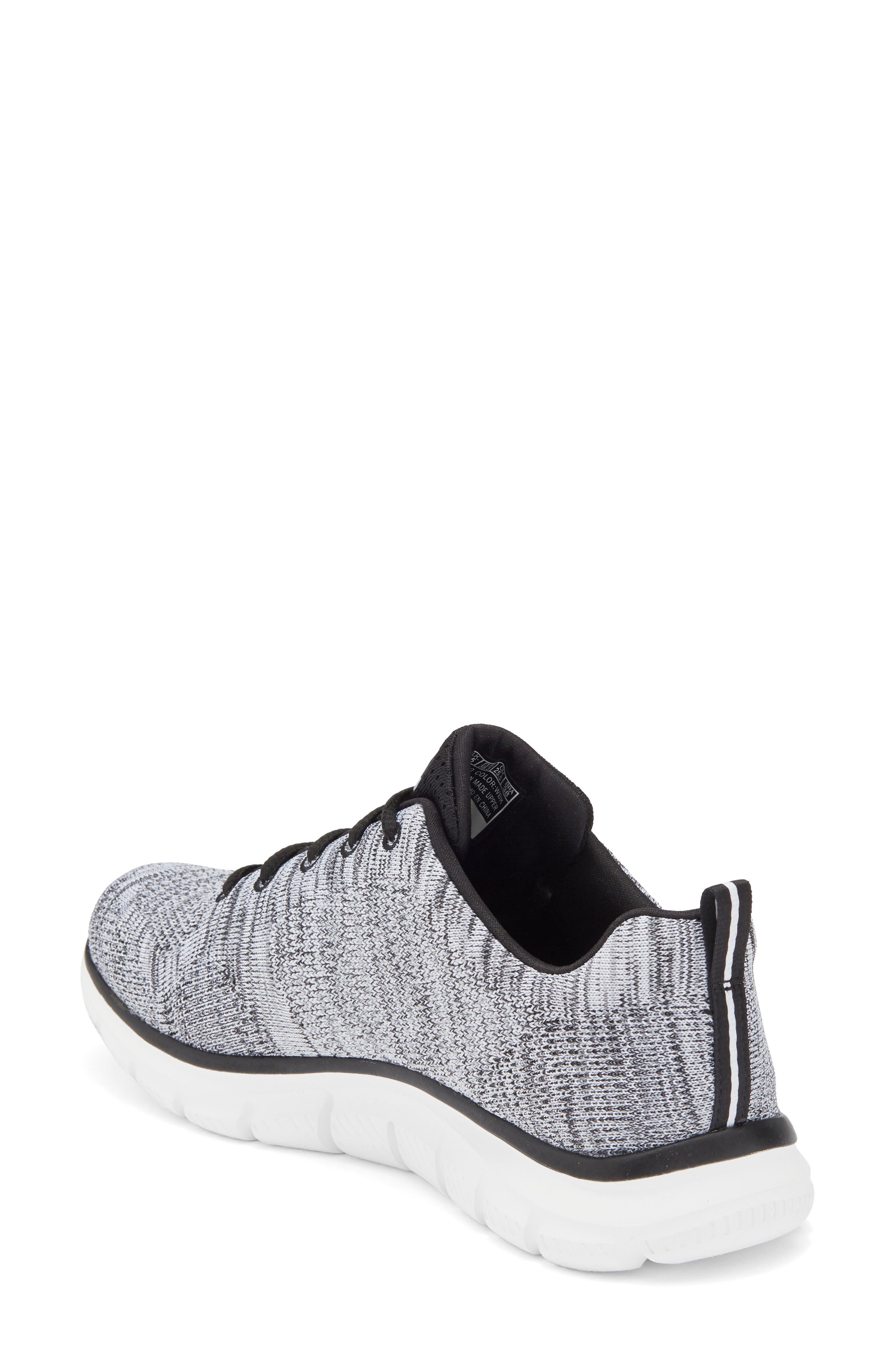 SKECHERS Track - Daytime Dreamer Sneaker, Alternate, color, White/Black