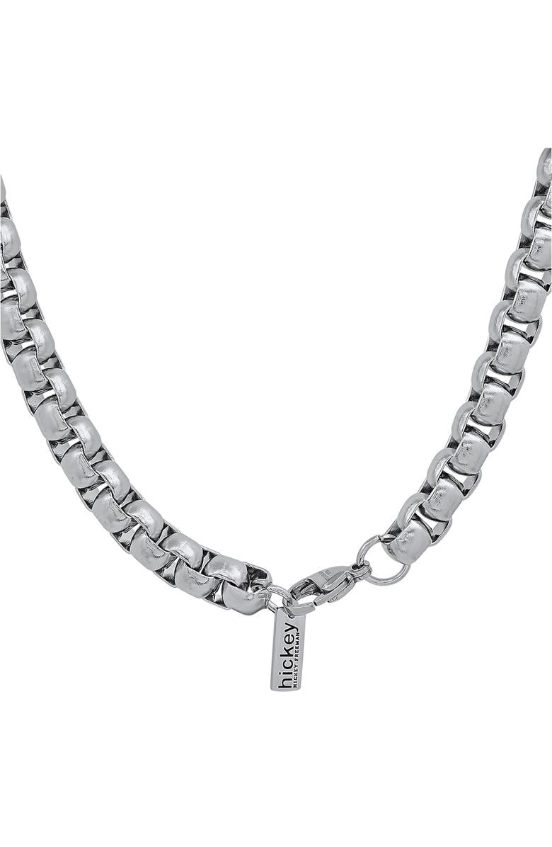 Hickey Freeman Men's Stainless Steel Single Chain Necklace, Alternate, color,