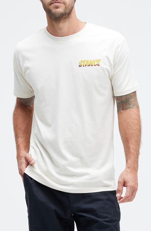 Pitted Cotton Graphic T-Shirt