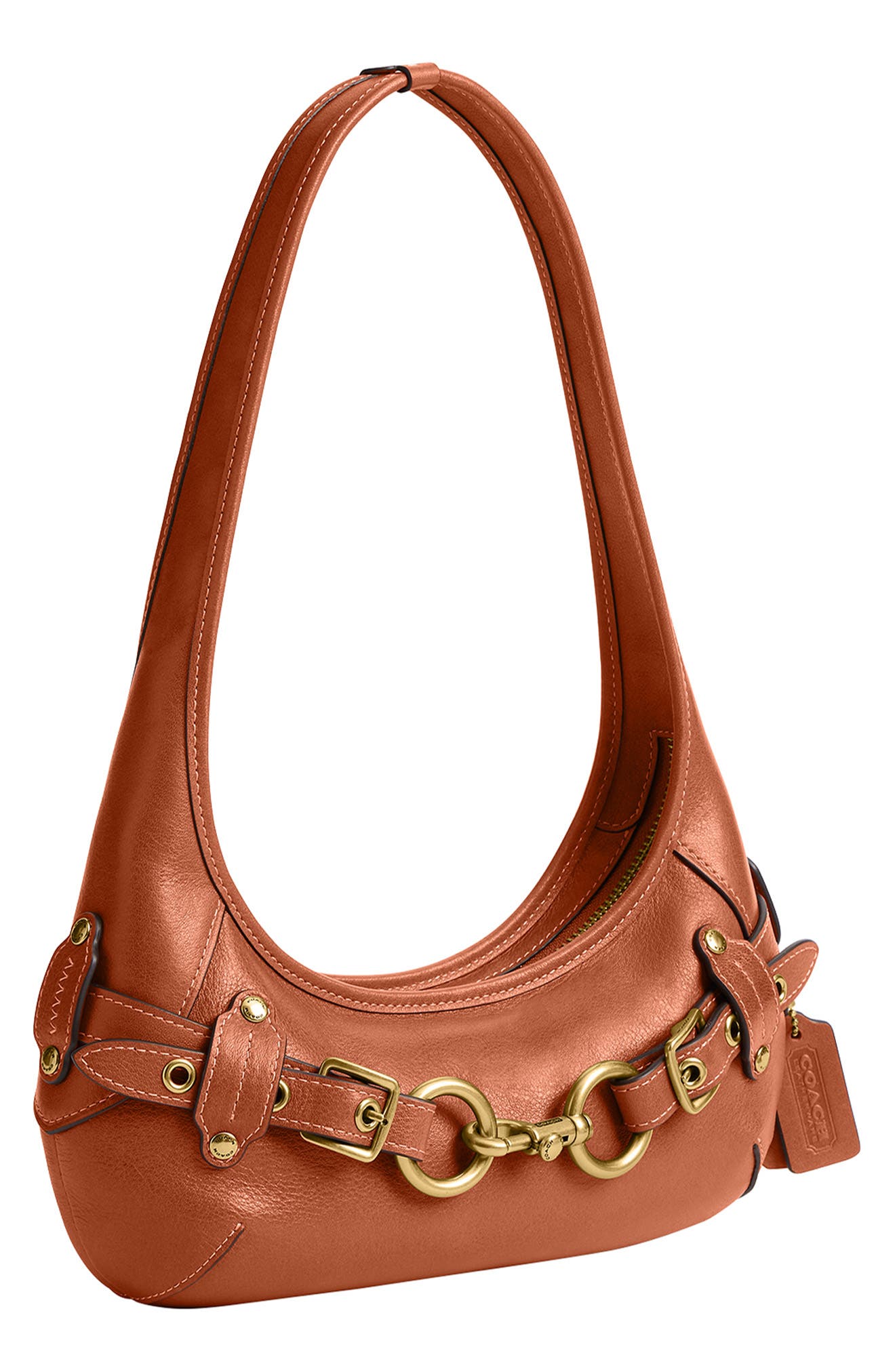 Ergo 26 Belted Shoulder Bag, Alternate, color, AMBER BROWN