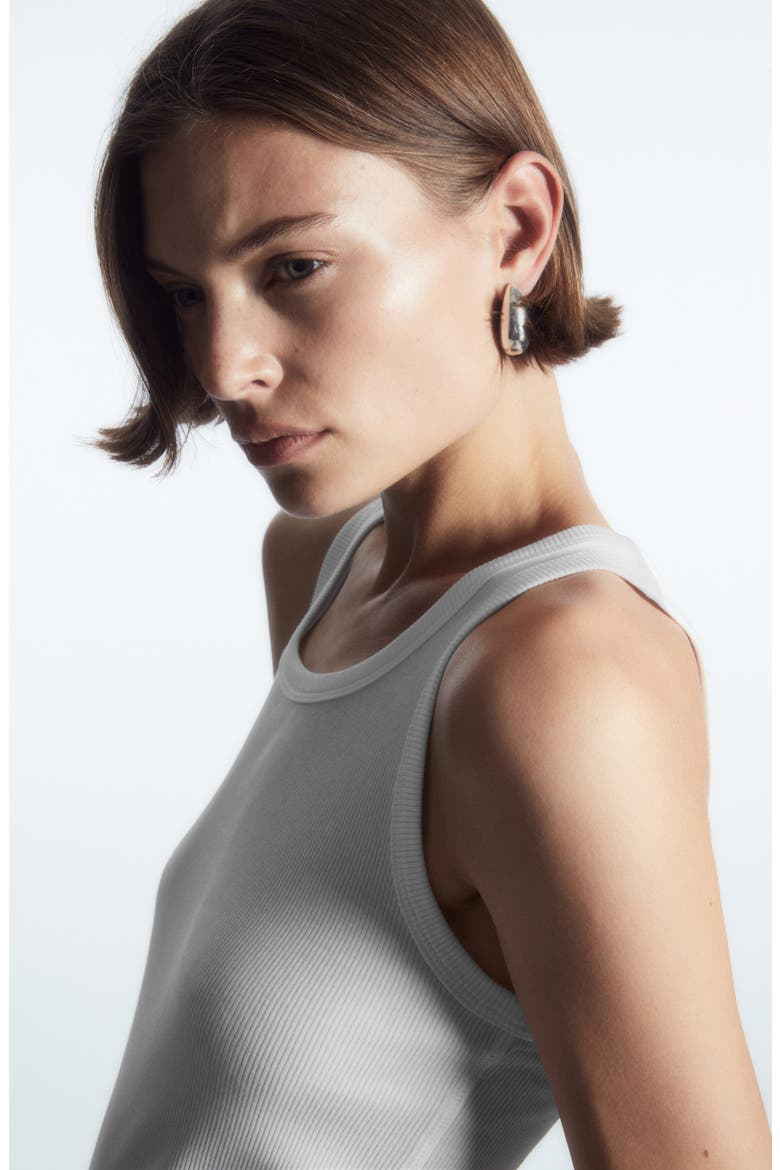 Cotton Rib Tank, Alternate, color, WHITE