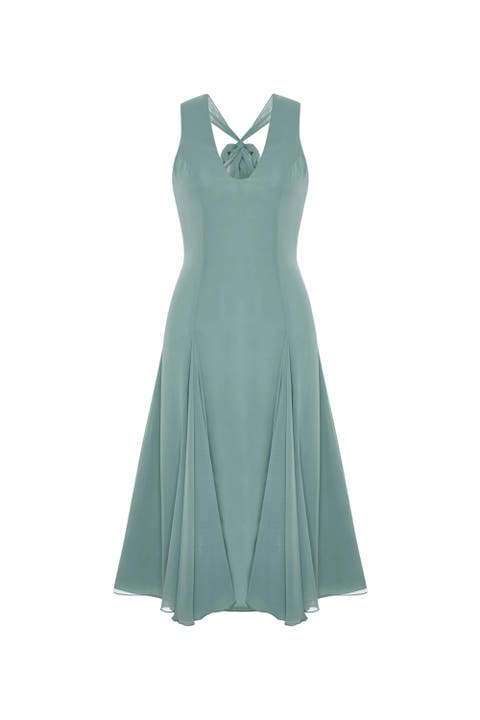 The Party Edit Silk Midi Dress