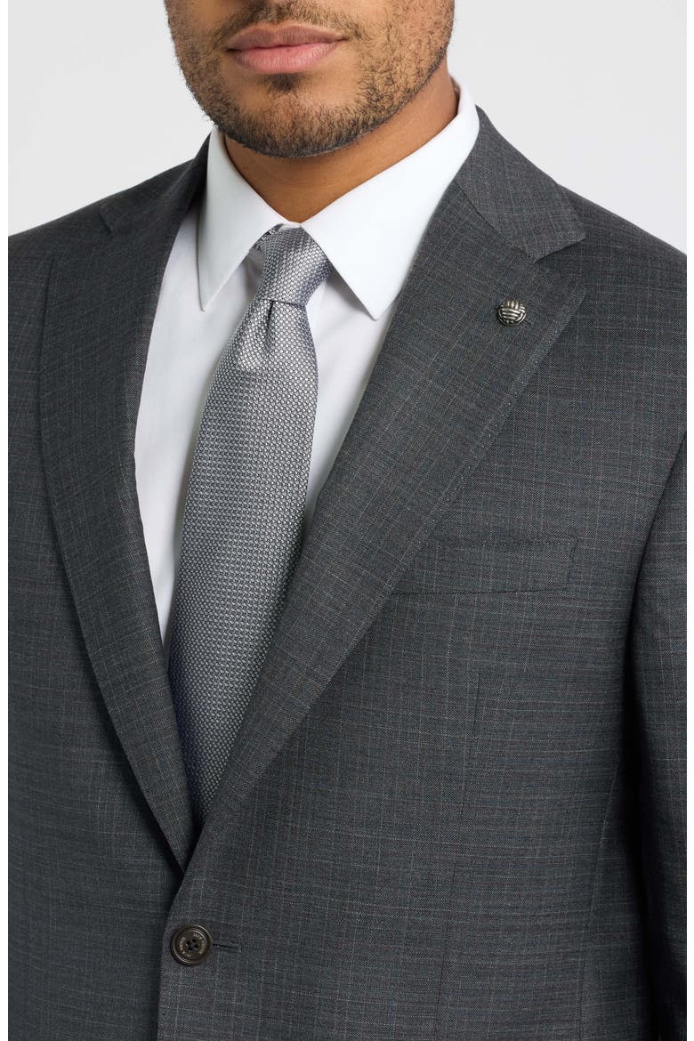 Esprit Screenweave Wool Suit, Alternate, color, CHARCOAL