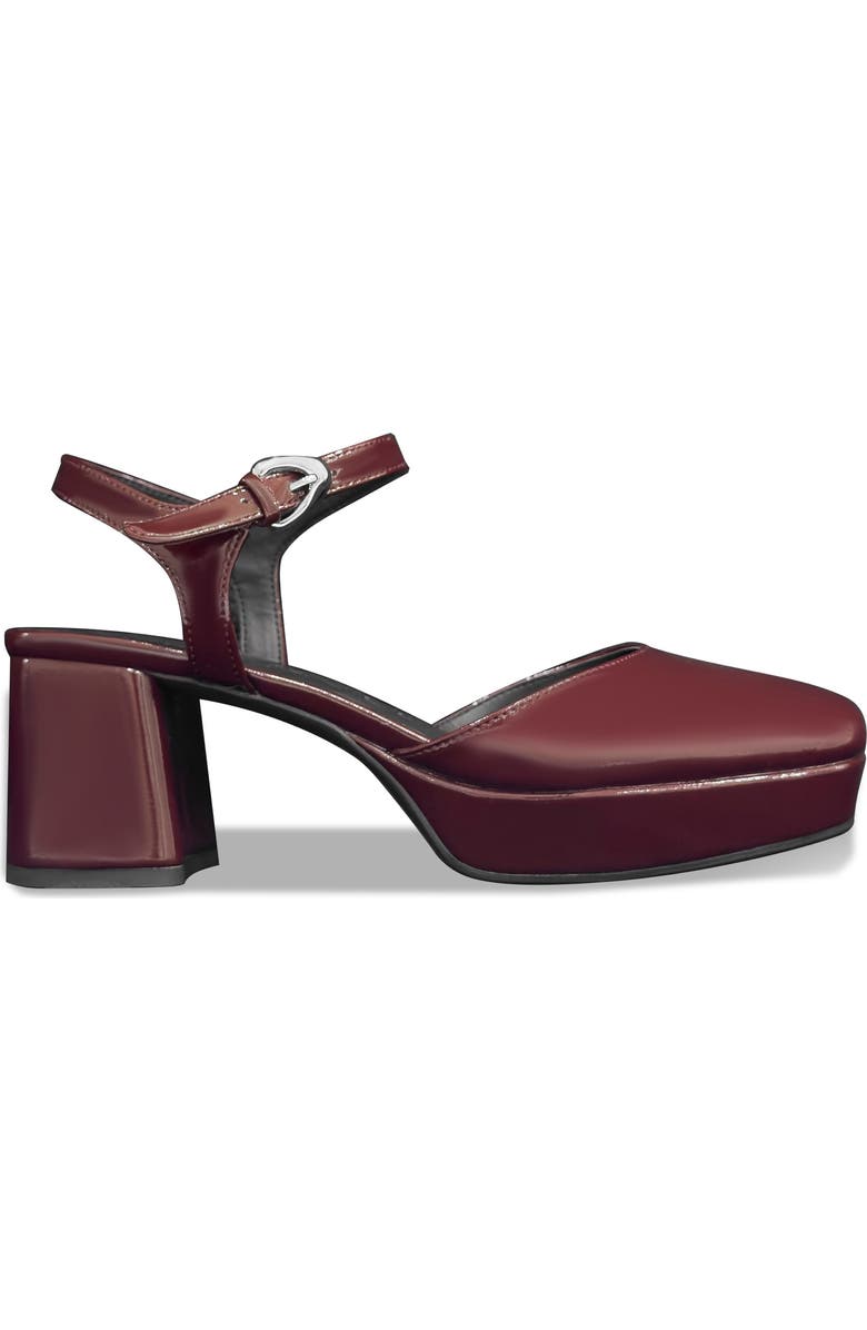 Aerosoles Senna Ankle Strap Platform Pump, Alternate, color, Merlot