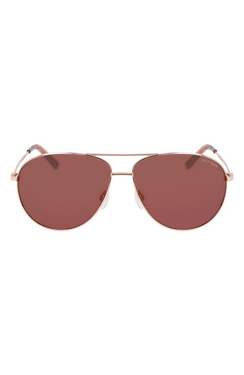 61mm Aviator Sunglasses