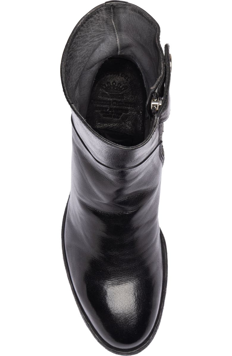 Officine Creative Denner 107 Leather Almond-Toe Bootie, Alternate, color, Black