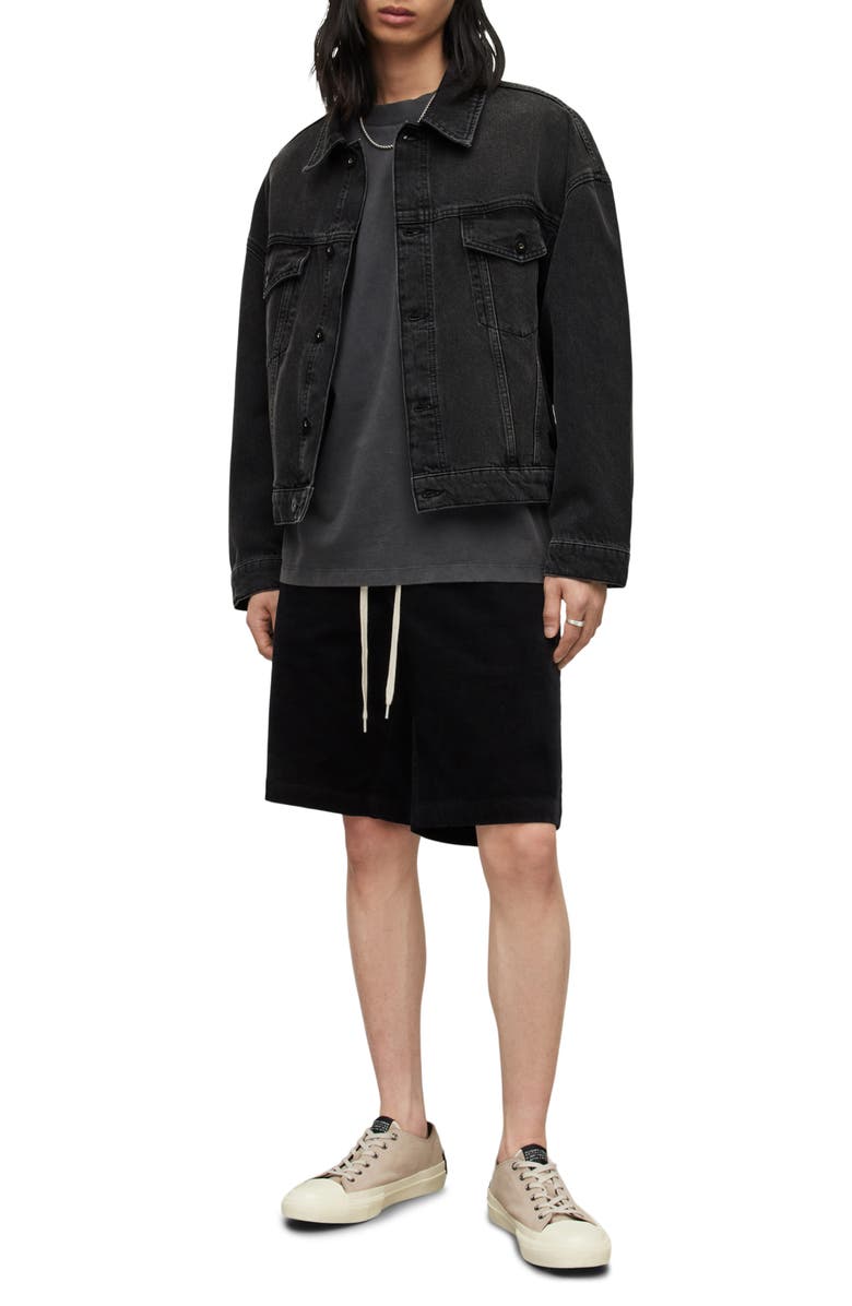 AllSaints Avets Nonstretch Denim Trucker Jacket, Alternate, color,