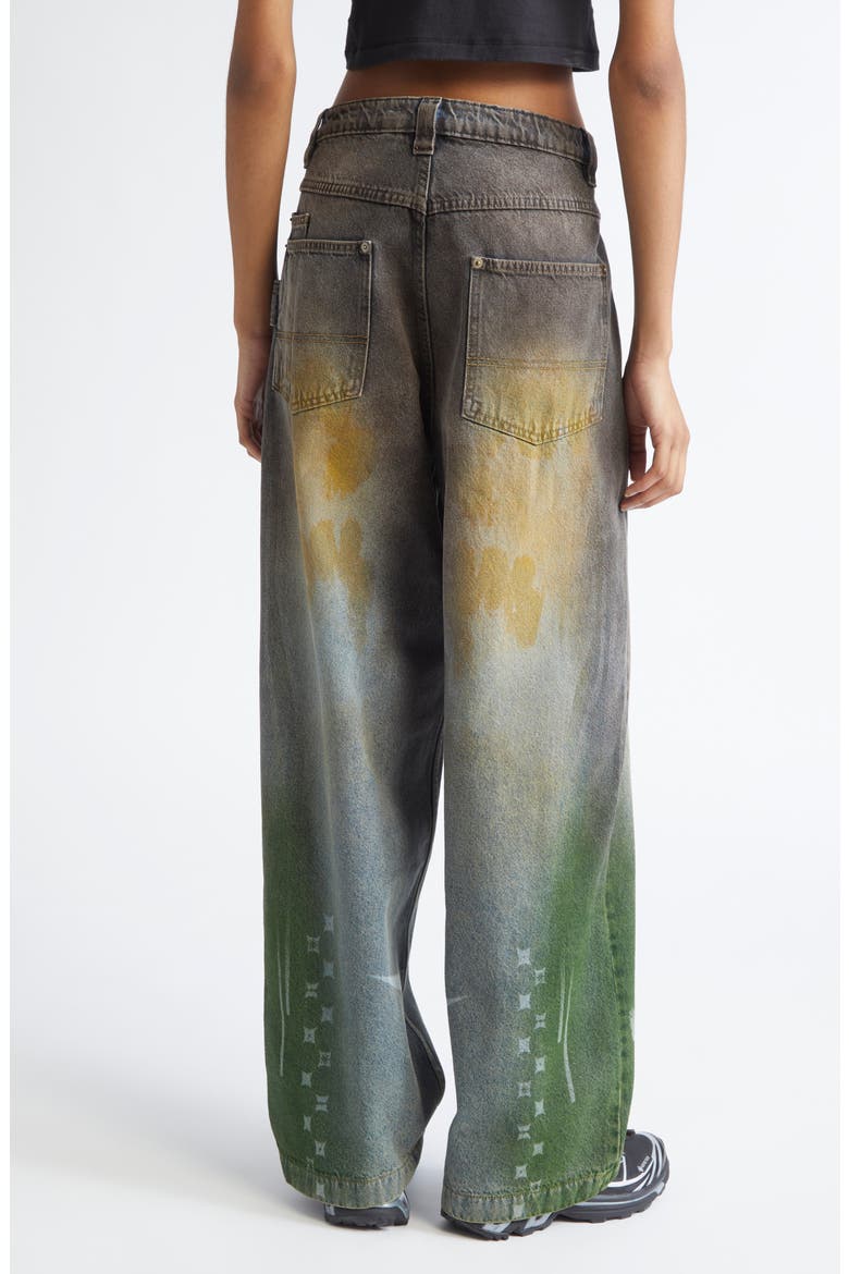 Baggy Wide Leg Jeans, Alternate, color, FOSSIL