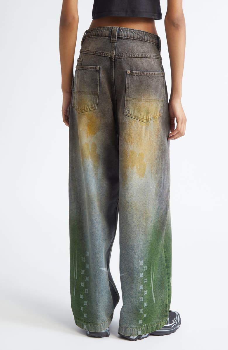 Paolina Russo Baggy Wide Leg Jeans, Alternate, color, Fossil
