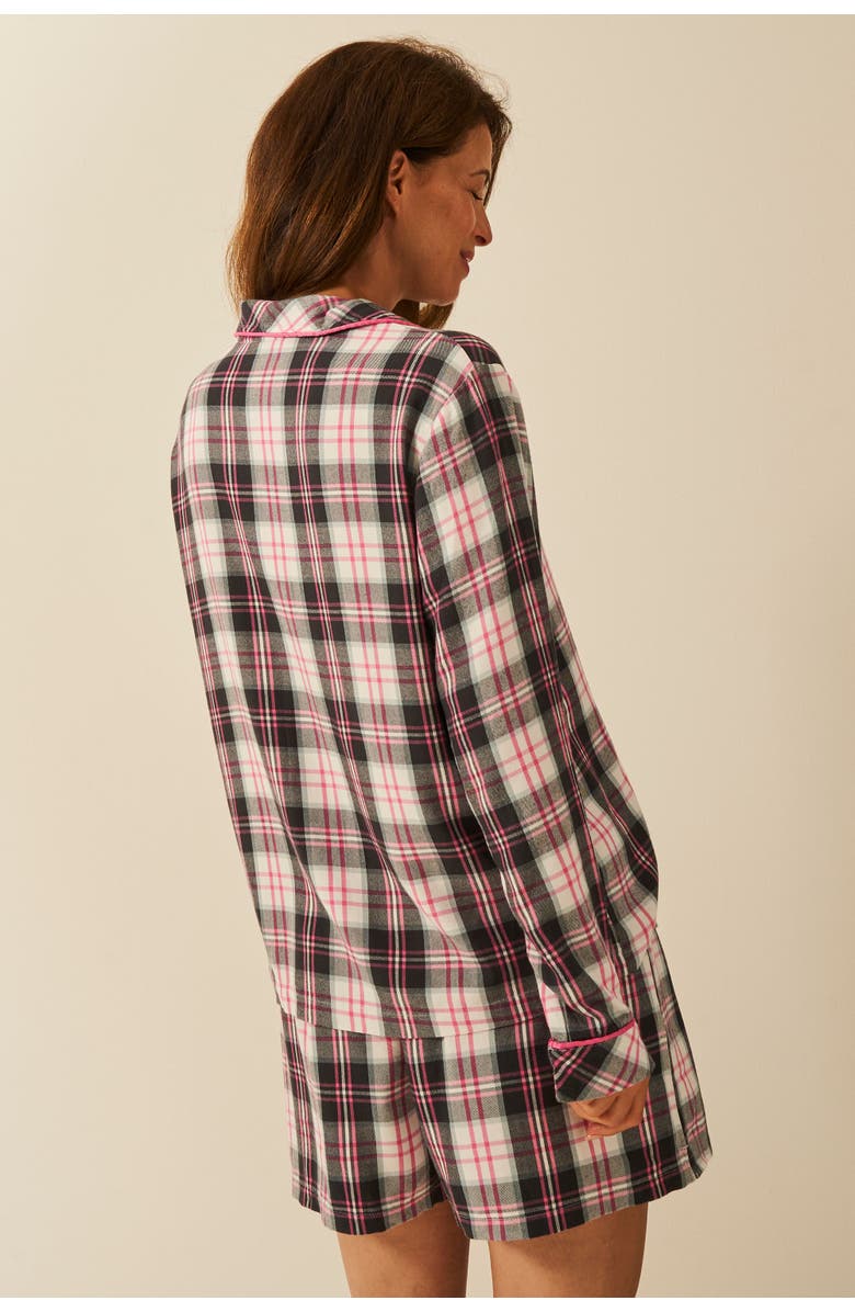 Stripe & Stare Ecovero Pyjama Shorts, Alternate, color, No Grey Days