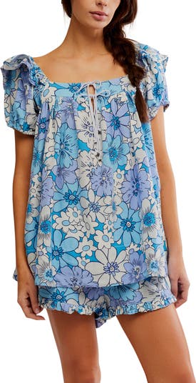 Maggie Mae Floral Print Tunic & Shorts