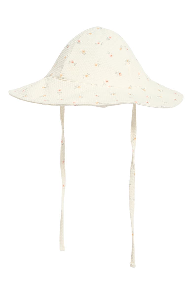 QUINCY MAE Kids' Petit Fleur Sun Hat, Main, color, Ivory