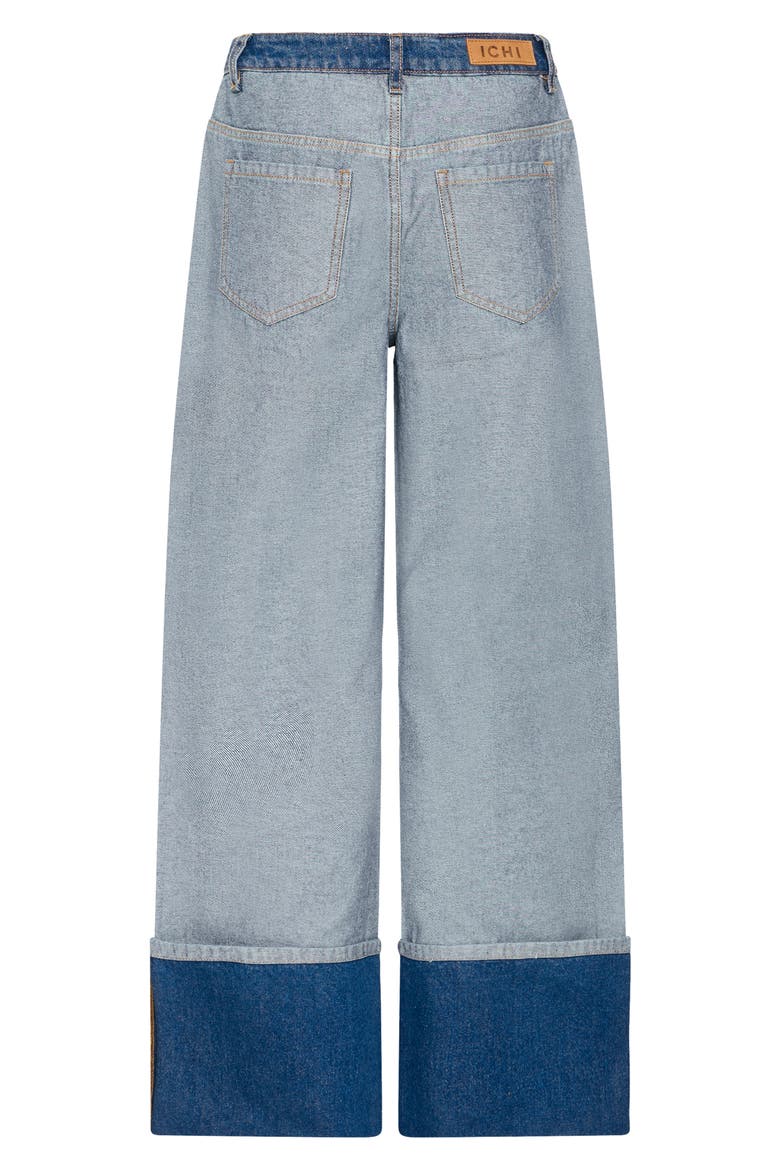 Ihmianna Two-Tone Jeans, Alternate, color, WASHED MED. BLUE