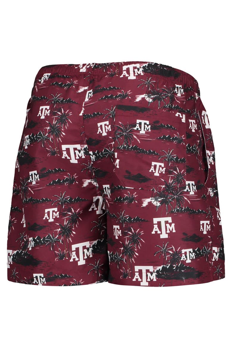 Men's FOCO Maroon Texas A&M Aggies Island Palm Swim Trunks, Alternate, color, Maroon