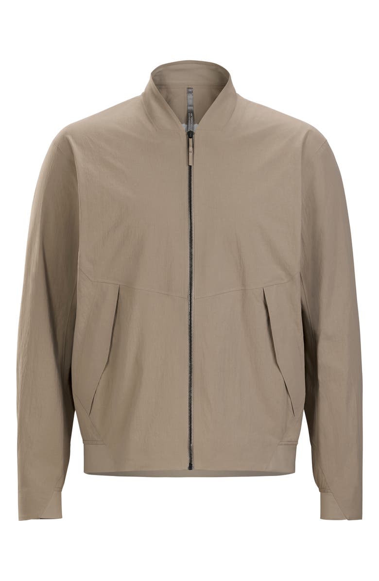 Veilance Diode Stretch Nylon Bomber Jacket, Alternate, color, Beige