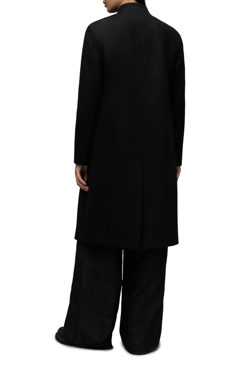AllSaints Sidney Wool Blend Coat, Alternate, color, 
