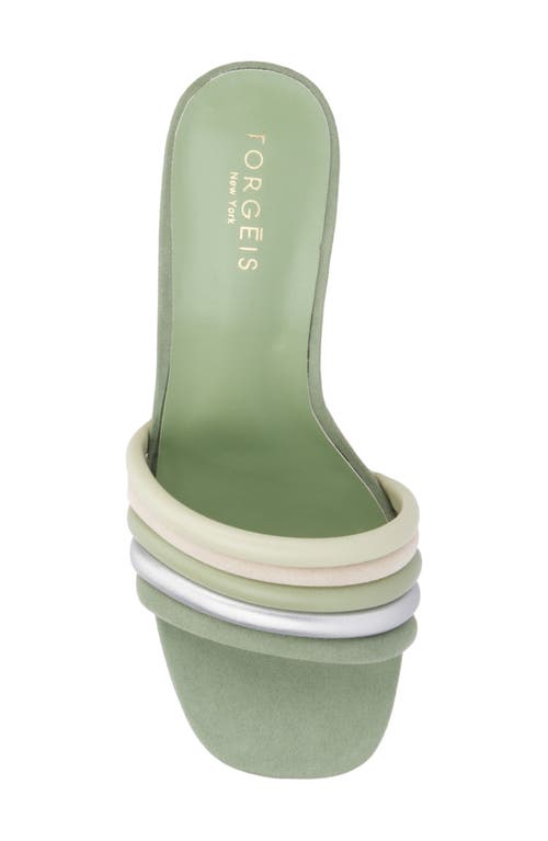 Torgeis Idra Slide Sandal In Sage Green