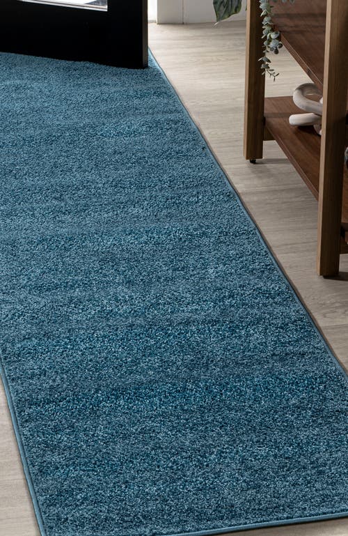 Jonathan Y Haze Solid Low-pile Area Rug In Blue