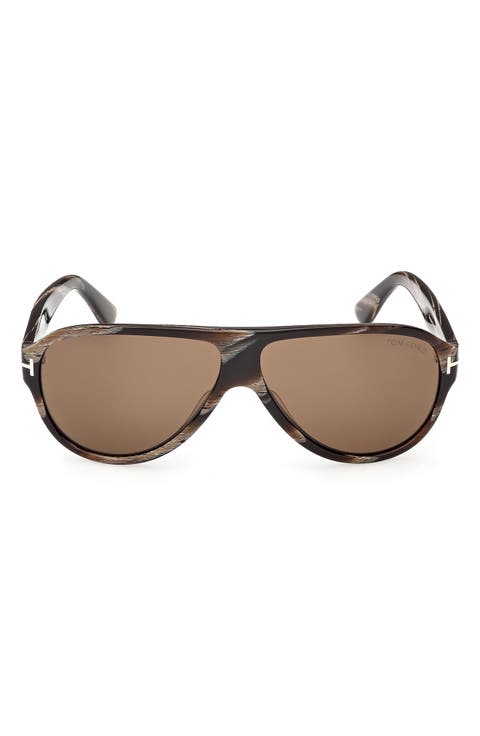 61mm Pilot Sunglasses