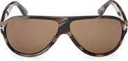 TOM FORD 61mm Pilot Sunglasses