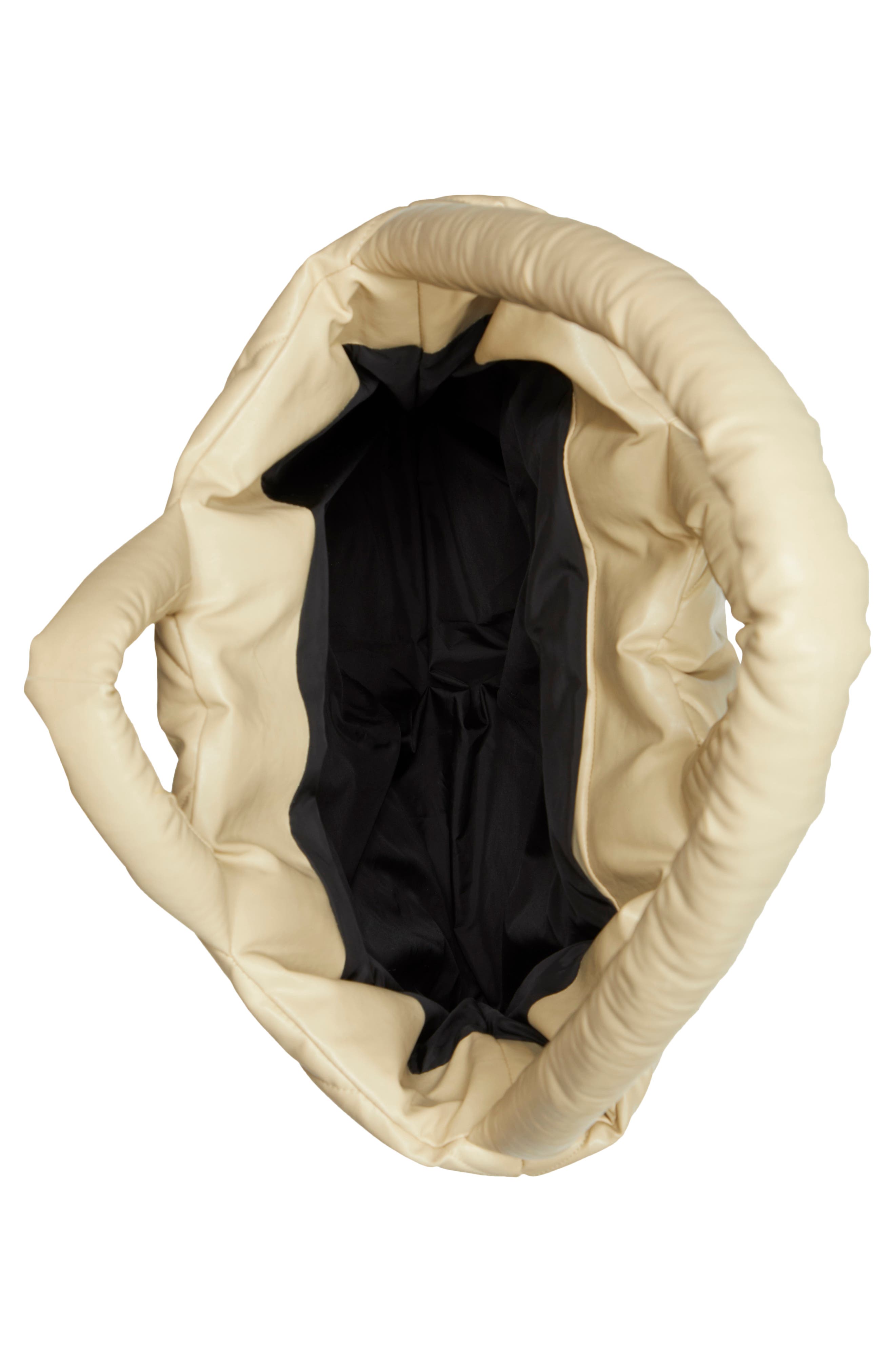 KASSL Medium Quilted Oiled Canvas Pillow Bag, Alternate, color, 