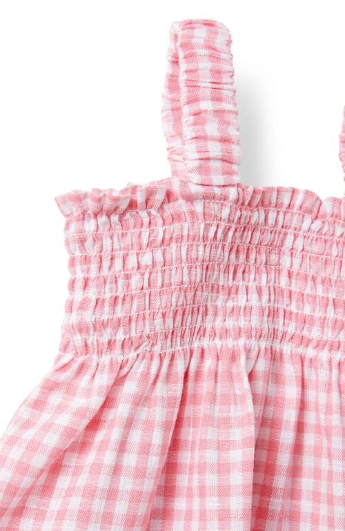 Shop Cotton On Kids Gigi Shirred Top And Bloomer Set In Sunkissed Gingham