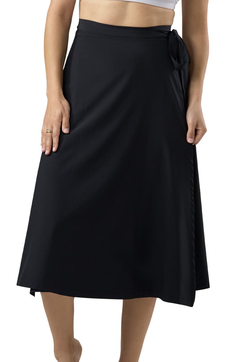 UPF Sun Wrap Skirt, Main, color, Black