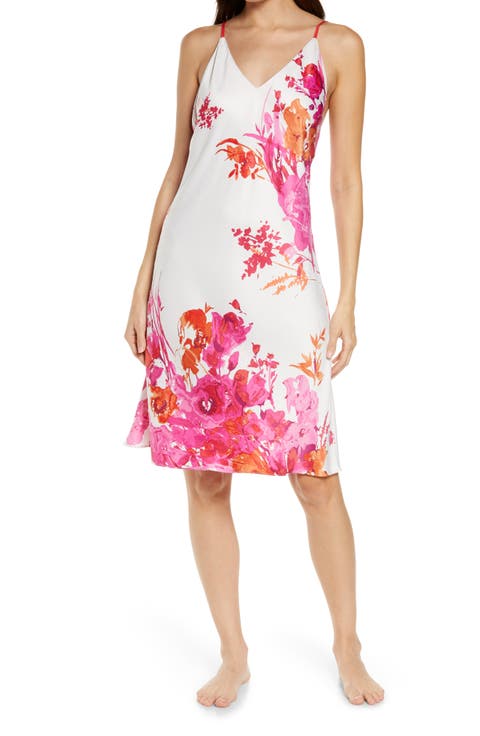 Bloom Floral Satin Chemise