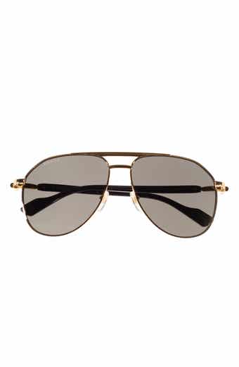 Gucci 59mm Aviator Sunglasses