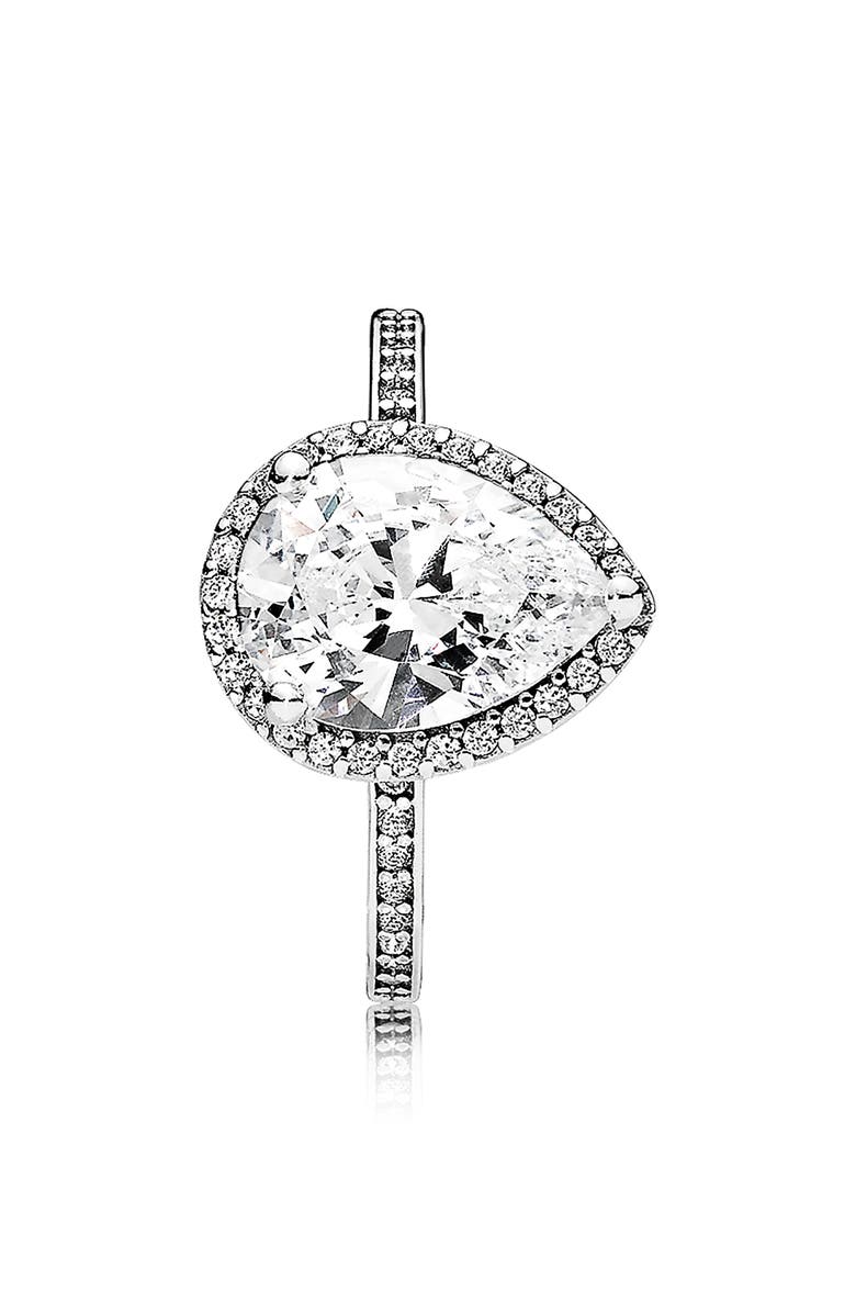 PANDORA Radiant Teardrop Ring, Alternate, color,