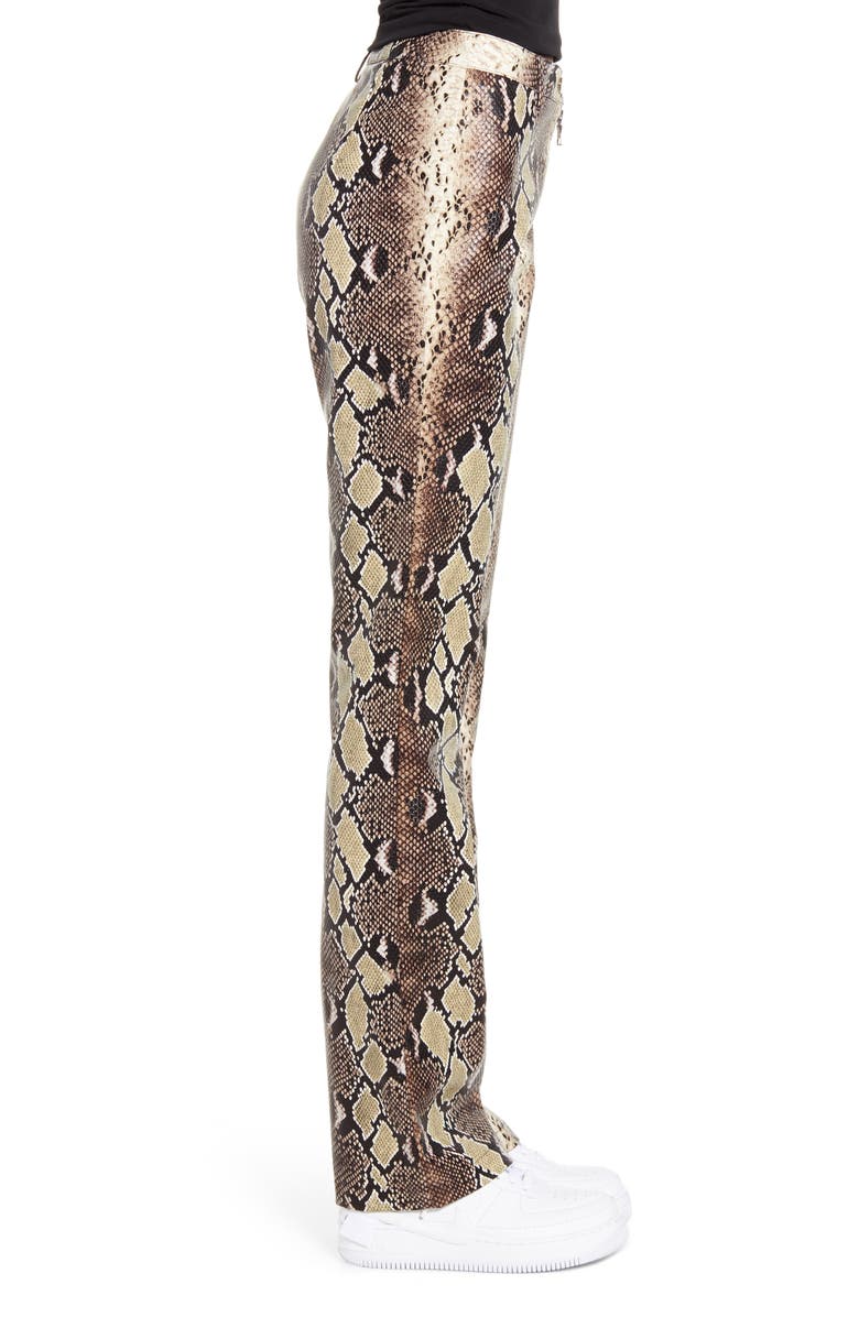 I.AM.GIA Brandy Snakeskin Print High Waist Pants, Alternate, color, 