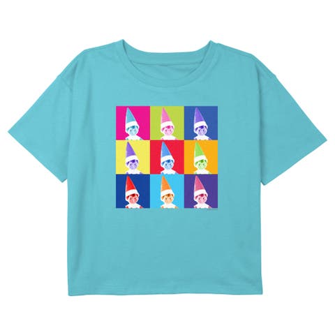 Girl's The Elf on the Shelf Colorful Portraits  Graphic T-Shirt