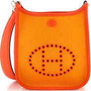 Pre-Owned Hermes Neo Evelyne Bag Toile and Leather TPM